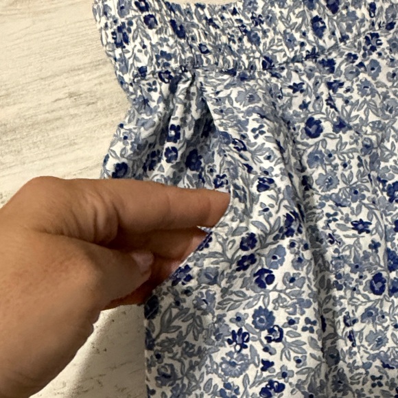 Apiece Apart High Waist Floral Blue Shorts Size Large - Picture 6 of 11